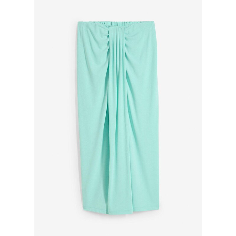 bonprix Džersejová sukňa s pohodlným pásom, farba zelená 64226309