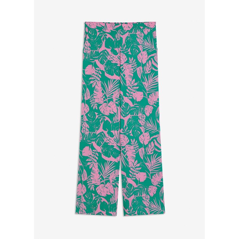 bonprix Nohavice s potlačou, farba ružová 64226334