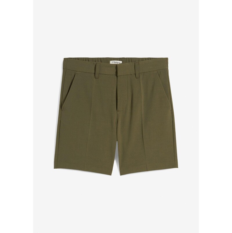 bonprix Elegantné šortky , Relaxed Fit, farba zelená 64226399