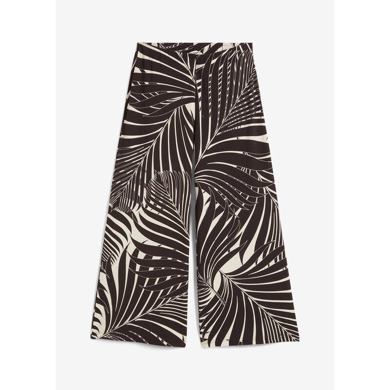 bonprix Culotte nohavice z jemného mixu viskózy, farba béžová 64226424