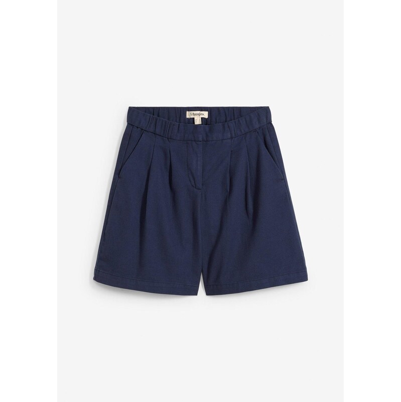 bonprix Bermudy z čistej bavlny, farba modrá 64226432