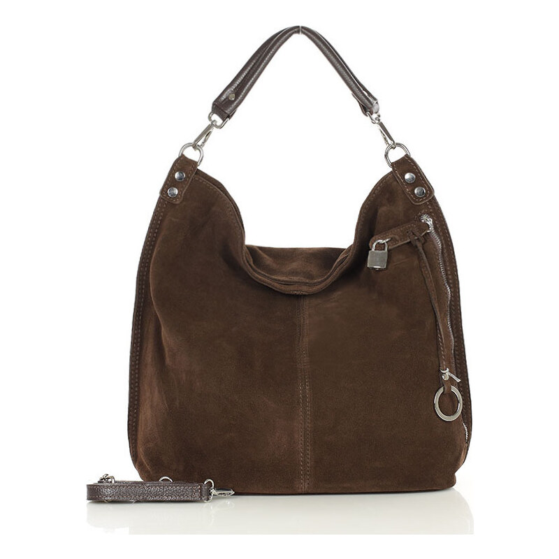 BASIC MAZZINI Tmavohnedá shopper kabelka s92r 24642476
