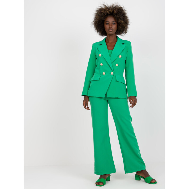 ITALY MODA Zelené elegantné sako -DHJ-MA-15555.00P-green 57950204