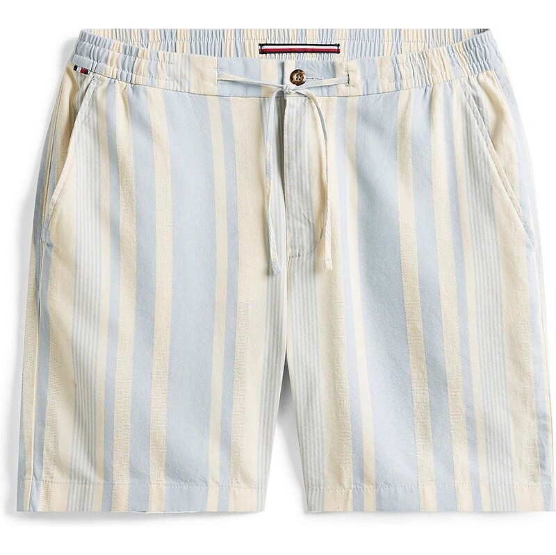 TOMMY HILFIGER Chino nohavice MERCER béžová / svetlomodrá 64231458
