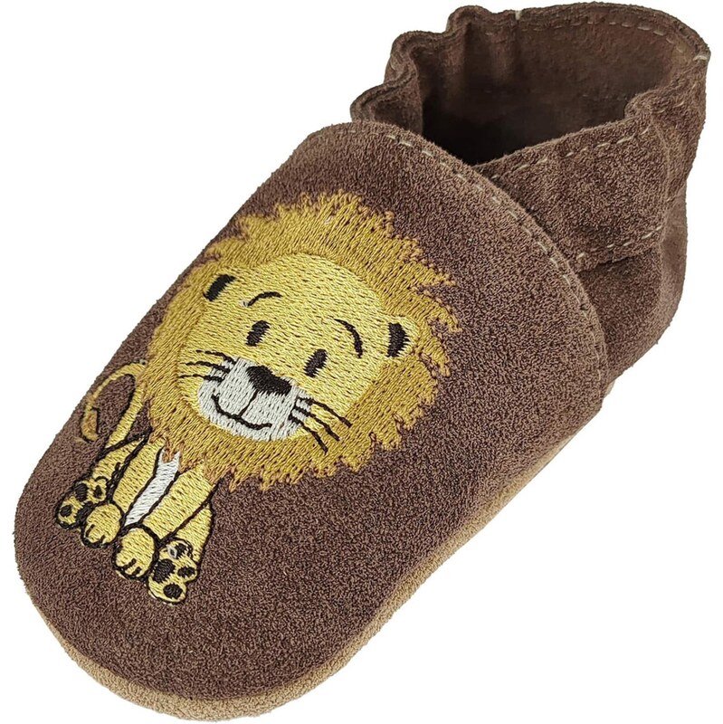 BECK Papuče tmavohnedá / žltá / čierna / biela 64390041