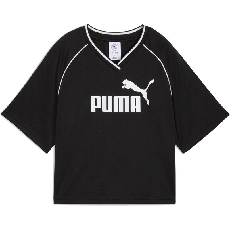 PUMA Funkčné tričko Essential čierna / biela 64231577
