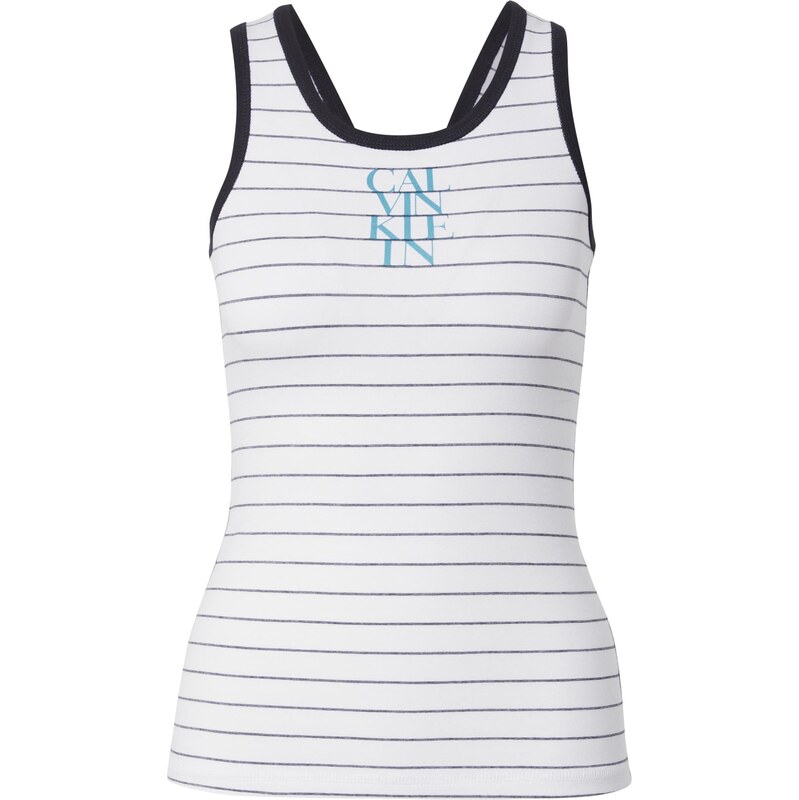 Calvin Klein Jeans Top vodová / modrozelená / čierna / biela 64231768