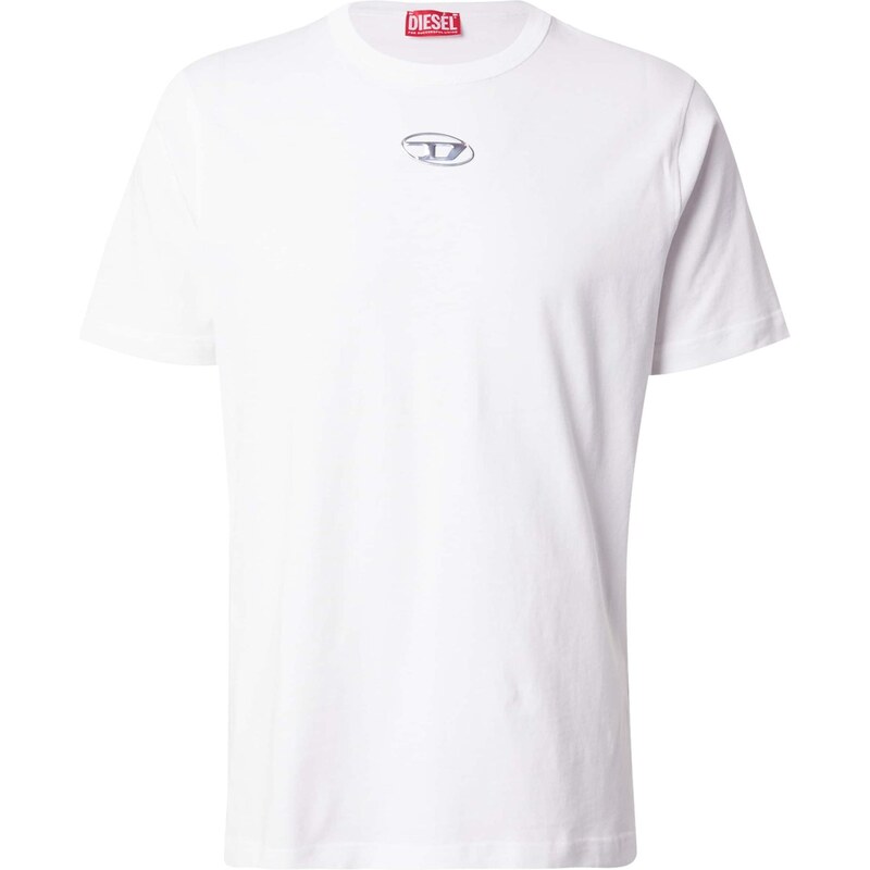 DIESEL Tričko T-ADJUST-OD strieborná / biela 64865951