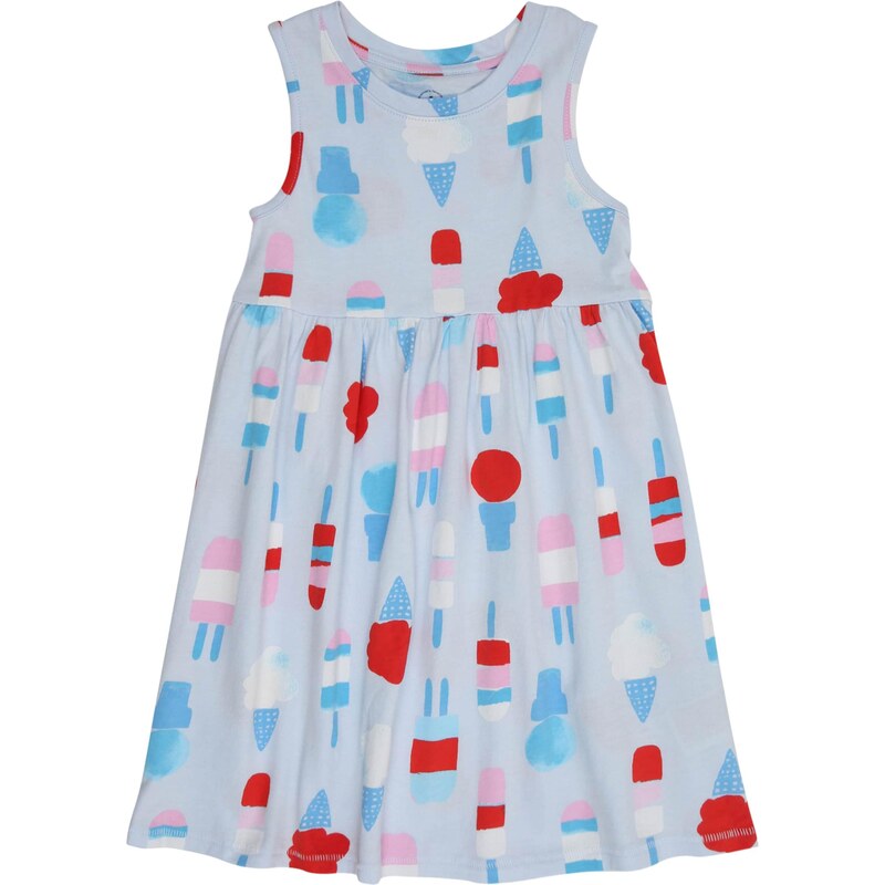GAP Šaty azúrová / modrosivá / ružová / biela 64231868