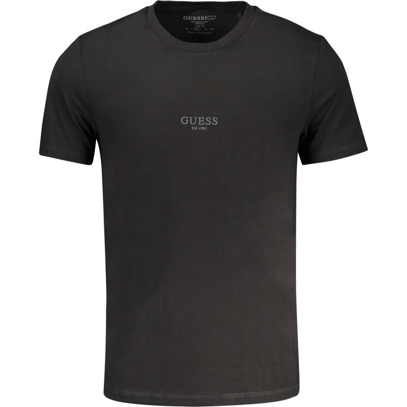 Čierne tričko GUESS s krátkym rukávom 64712338