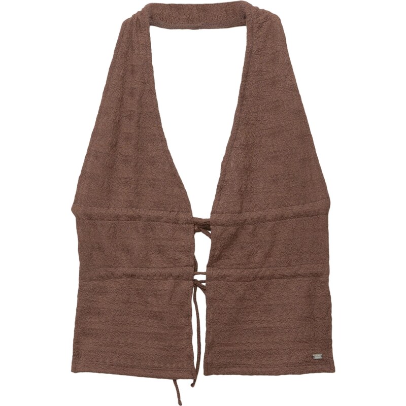 Pull&Bear Top čokoládová 65882319