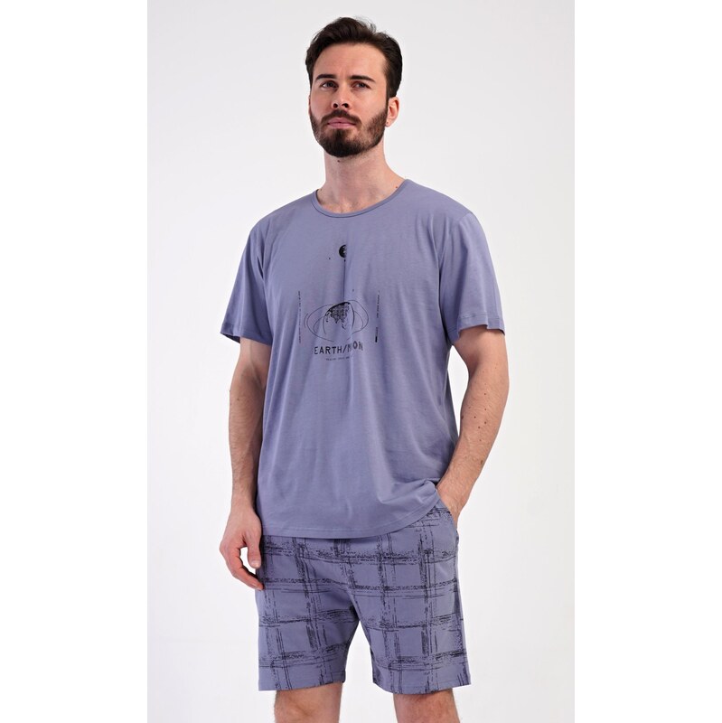 Vienetta MAN Pánske pyžamo šortky Earth 64239322