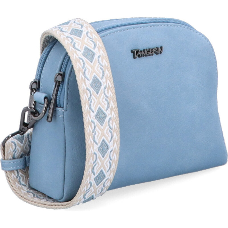 Kabelka zo syntetickej kože crossbody Tangerin modrá 8044 SM 64020202