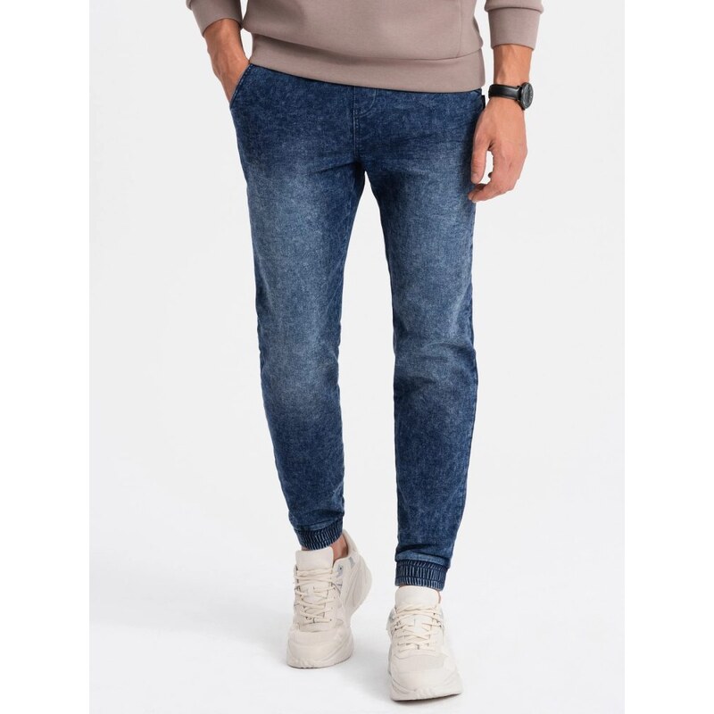 Ombre Clothing Pánske modré rifľové joggery V1 PADJ-0133 64242255