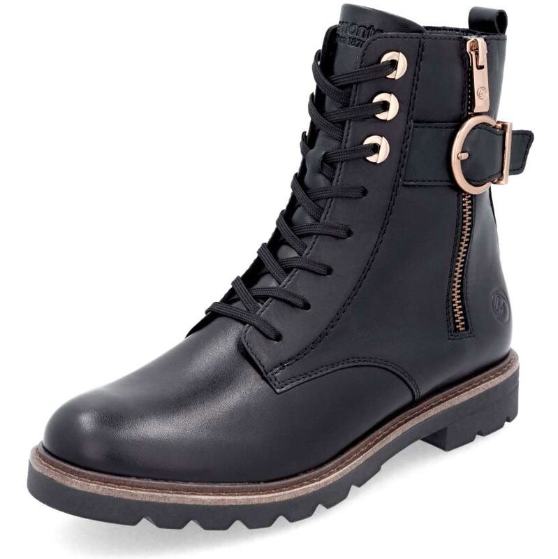 RIEKER Dámska členková obuv REMONTE D2Q72-00 čierna W5 64244683