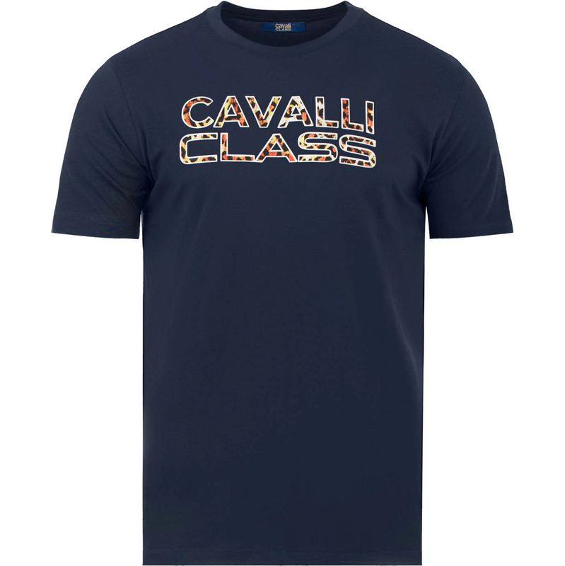 CAVALLI CLASS Logo Blue tričko 64247309