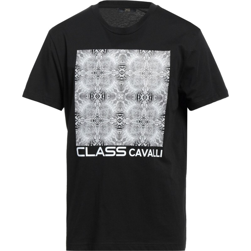 CAVALLI CLASS Graphic Black tričko 64247305