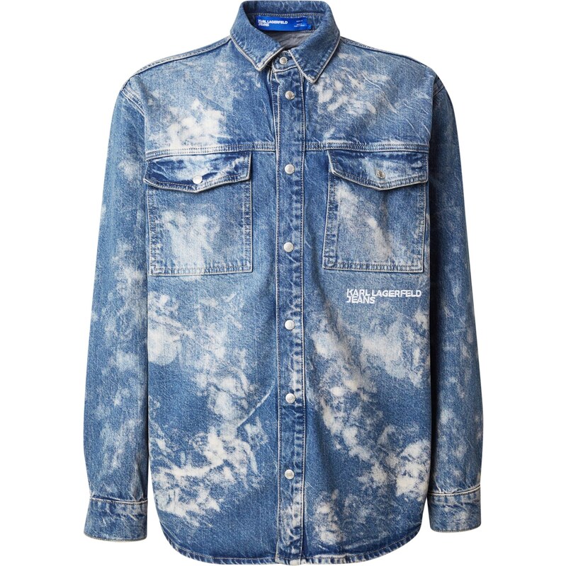 KARL LAGERFELD JEANS Košeľa modrá / biela 61944468