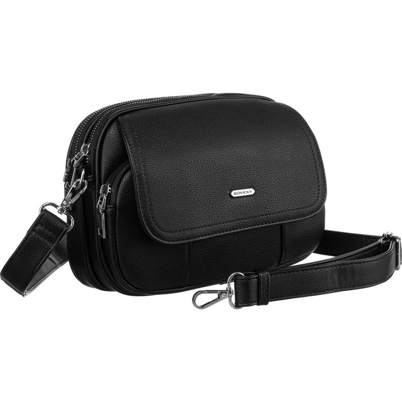 Rovicky čierna malá crossbody kabelka R-074-02 56785151