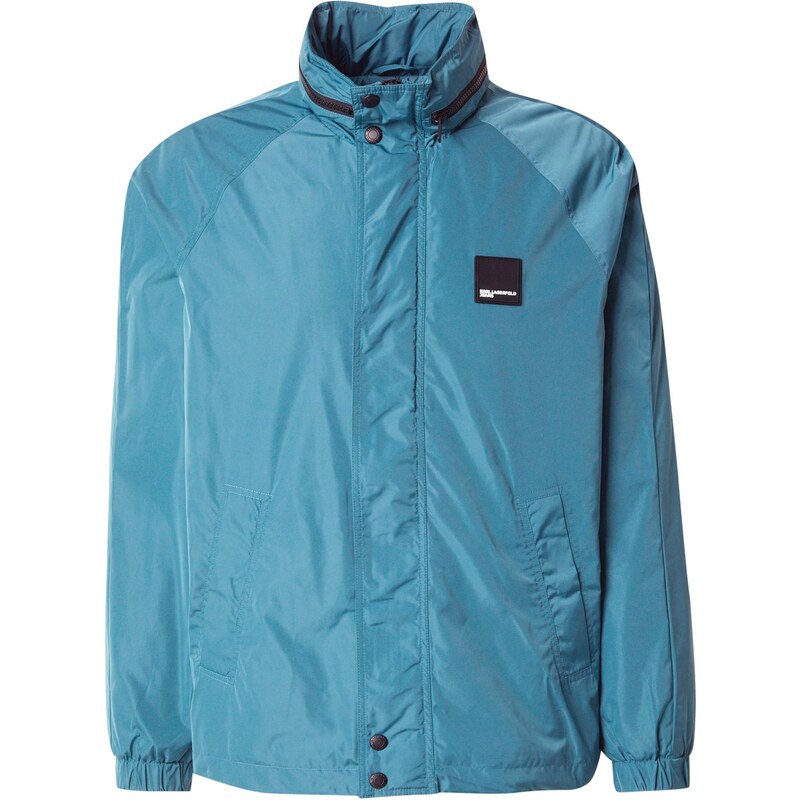 KARL LAGERFELD JEANS Prechodná bunda tyrkysová / čierna 54753457