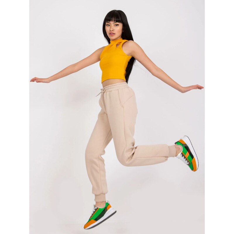 FPrice Tepláky EM DR 712.39P béžová 49739393