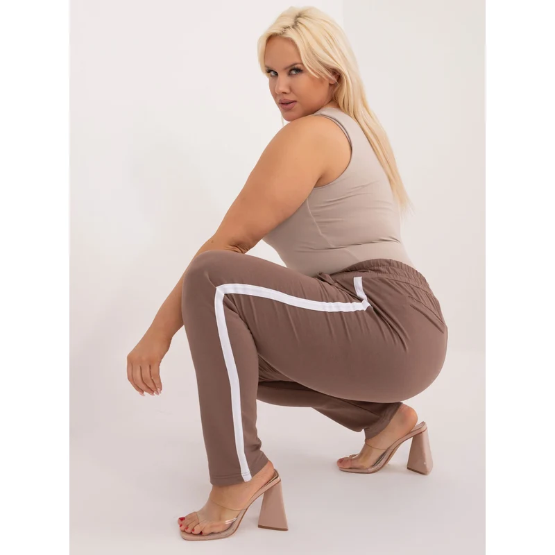 FPrice Tepláky RV DR 6643.95 hnedá 49741075