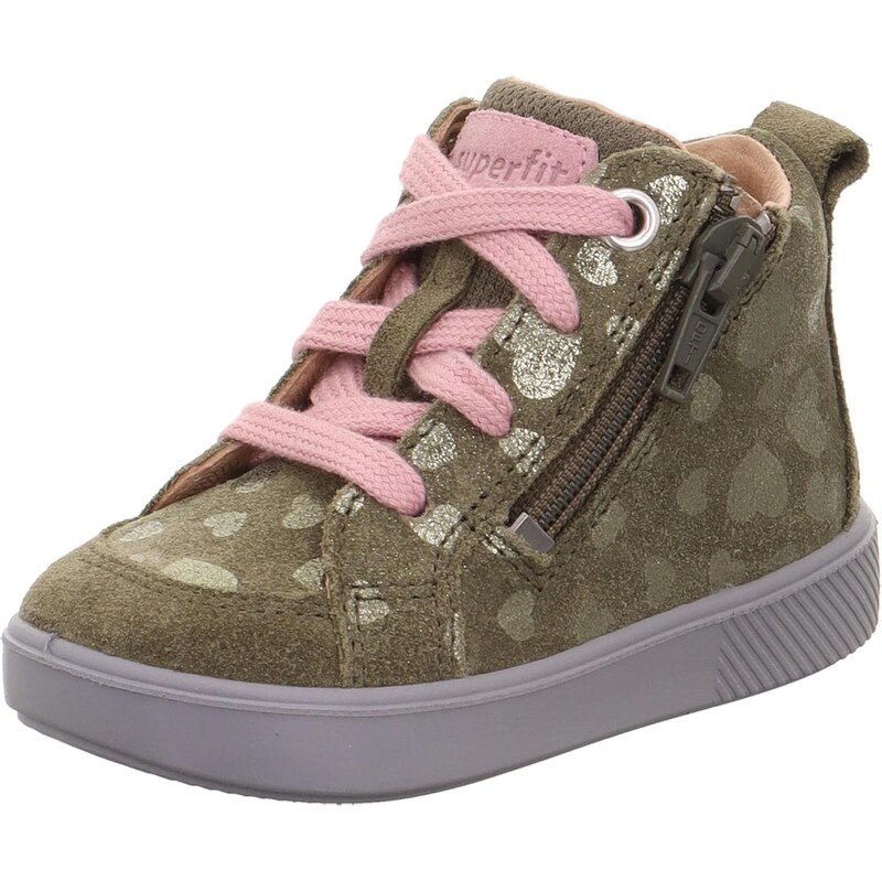 SUPERFIT Obuv na prvé kroky SUPIES zelená / olivová / ružová 64253782