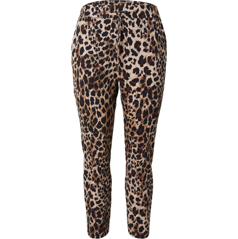 ONLY Carmakoma Nohavice CARGOLDTRASH CLASSIC béžová / hnedá / 65905500