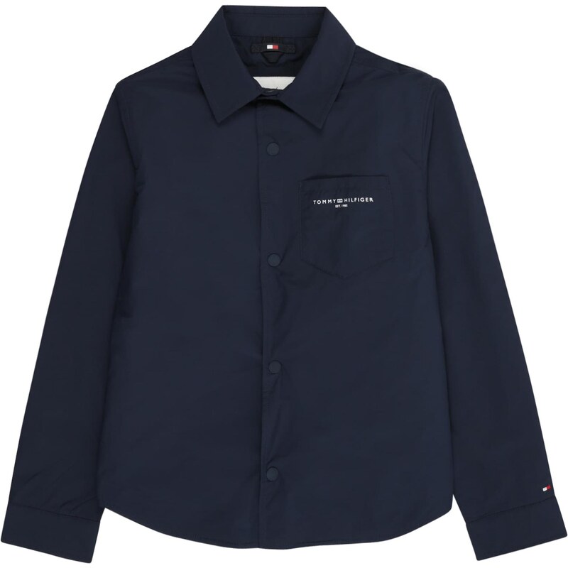 TOMMY HILFIGER Prechodná bunda námornícka modrá / biela 64472568