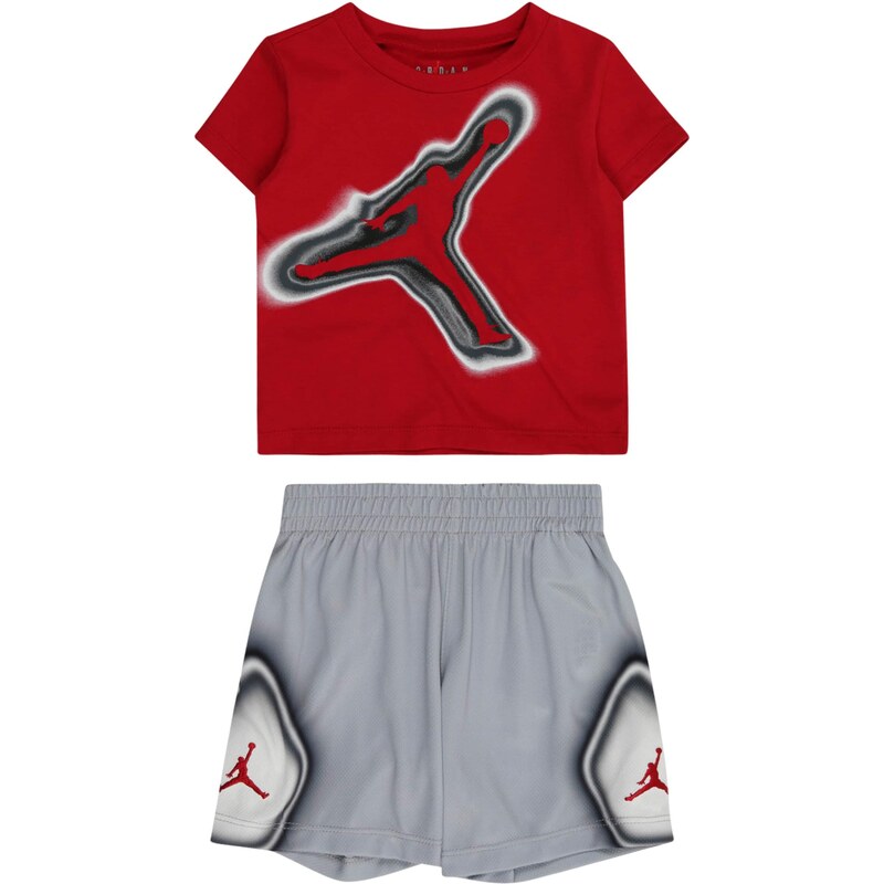 Jordan Set AIR HEAT MAP sivá / vínovo červená / čierna / biela 64255968