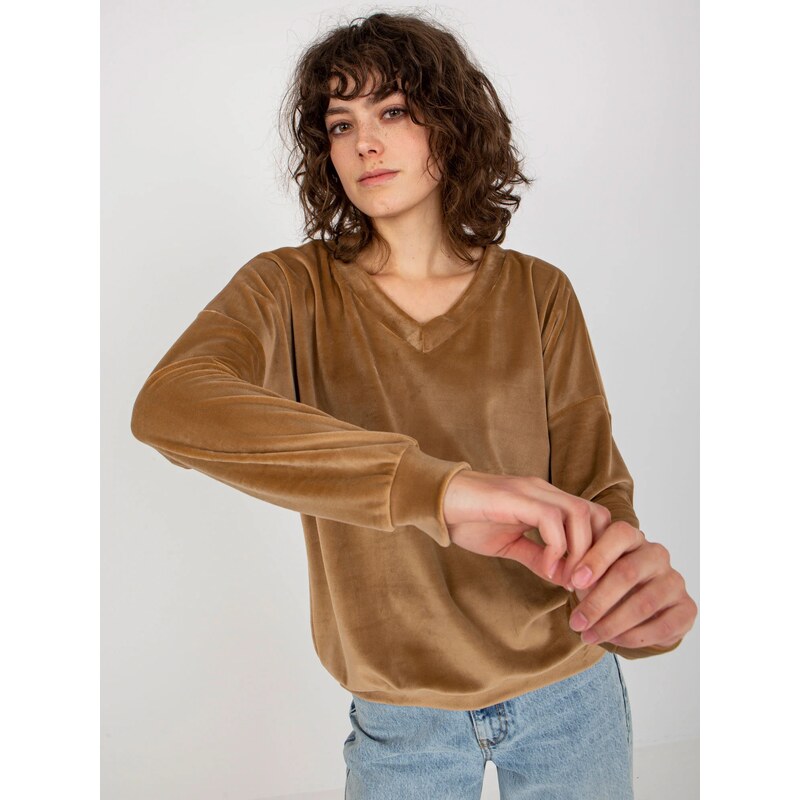 FPrice Mikina RV BL 8441.07P ťava 49747753