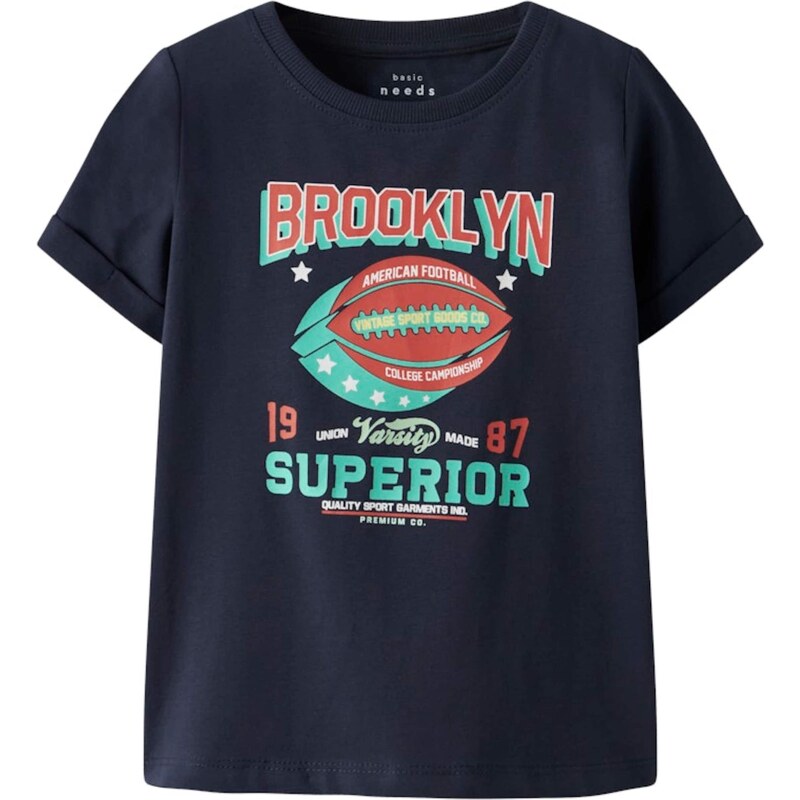 NAME IT Tričko NMMVUX námornícka modrá / vodová / jasne červená 63067387