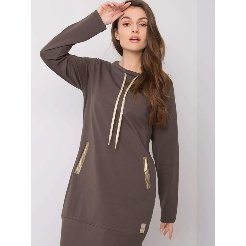 FPrice Šaty RV SK 6067.15X tmavá khaki 49756007