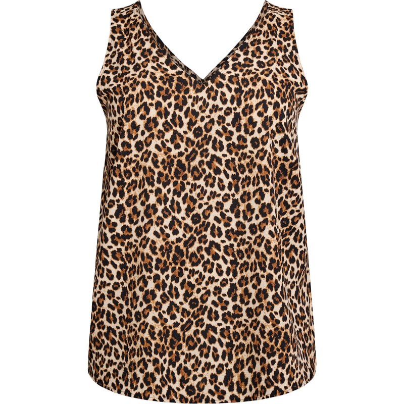 Zizzi Top Caanni béžová / svetlohnedá / čierna 65882502