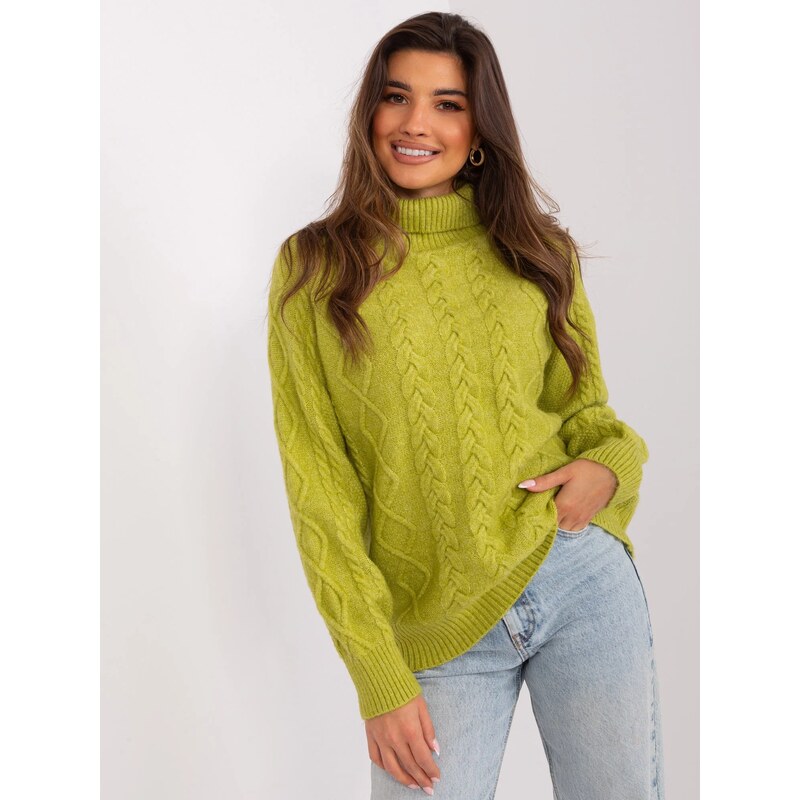 FPrice Jumper AT SW 2355 2.30X olivovo zelený 49779158