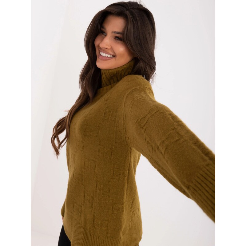 FPrice Jumper AT SW 2342 1.35 olivovo zelená 60368124