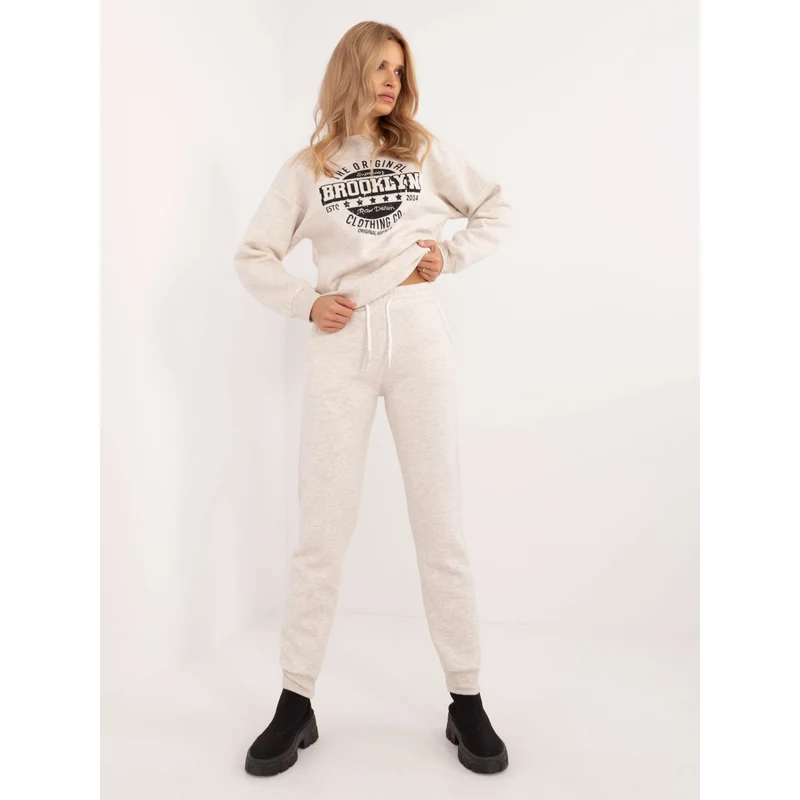 FPrice Tepláky EM DR 661.00 svetlo béžová 63057510