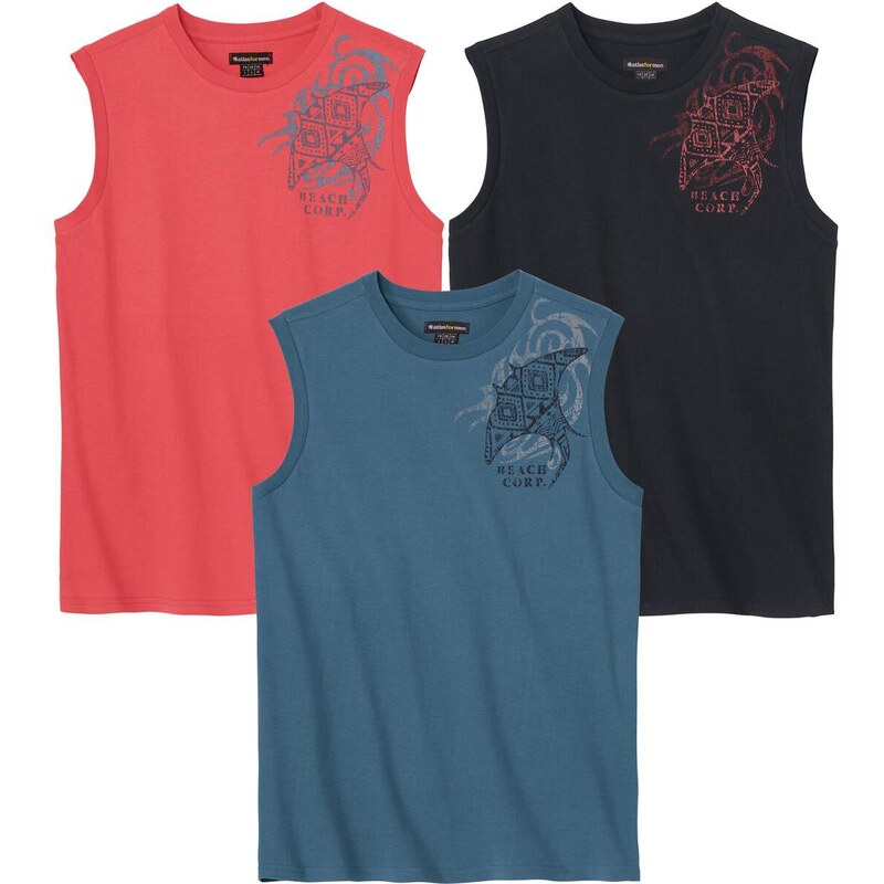 Sada 3 tielok Beach Atlas For Men Oranžová 50797169