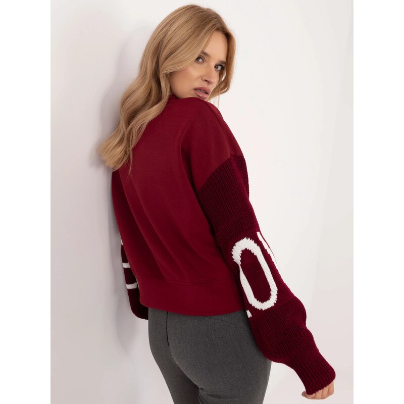 FPrice Mikina MI BL M5975.26P bordová 60368451