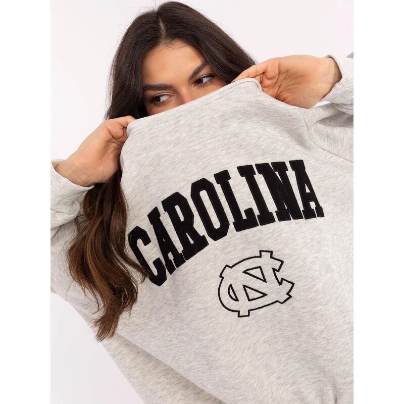 FPrice Mikina EM BL 857 1.02X svetlo šedá 62305821