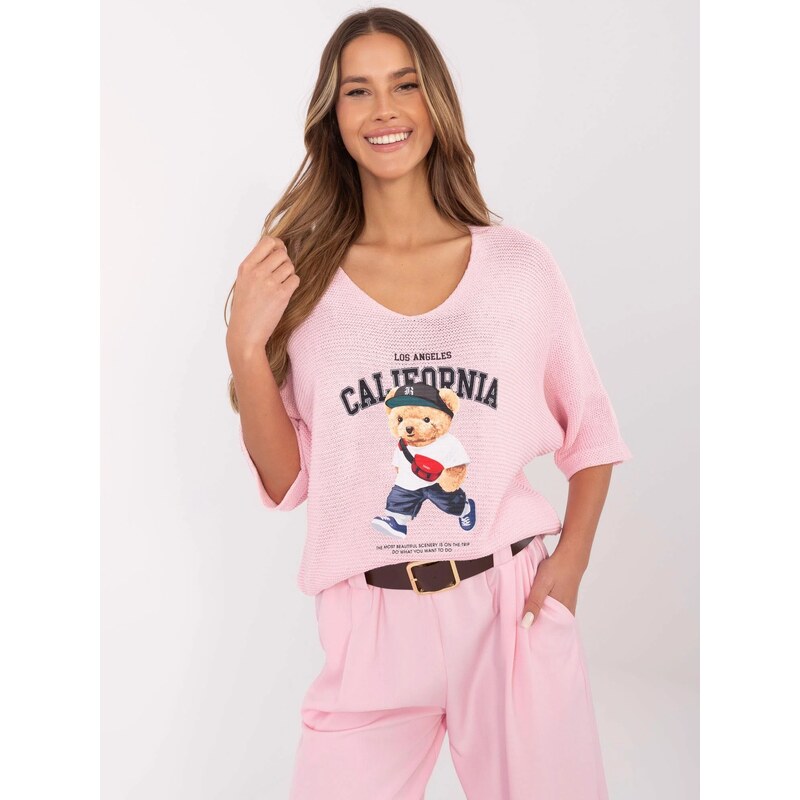 FPrice Jumper MI SW 2101.06 svetlo ružový 63057991