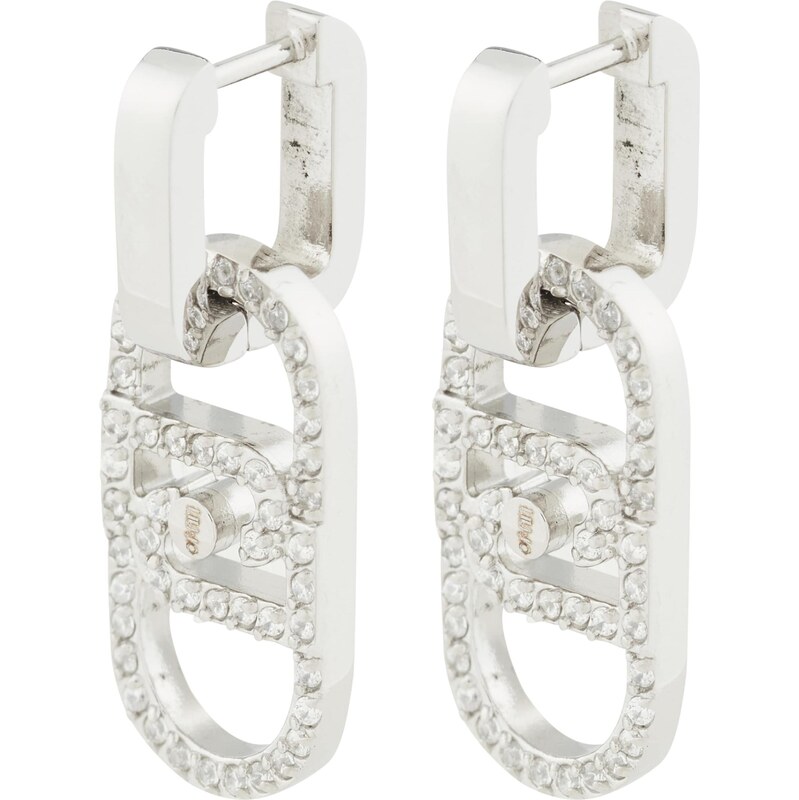 Liu Jo Náušnice strieborná / priehľadná 65678307