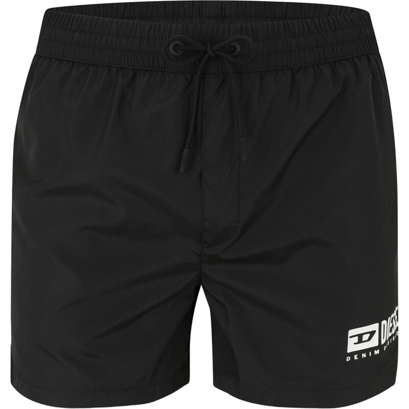 DIESEL Plavecké šortky KEN-37-D-BOX čierna / biela 64865972