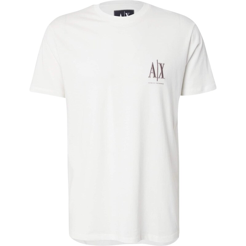 ARMANI EXCHANGE Tričko tmavošedá / biela 64266777