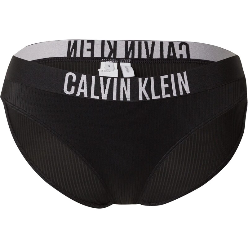 Calvin Klein Swimwear Bikinové nohavičky čierna / šedobiela 64266767