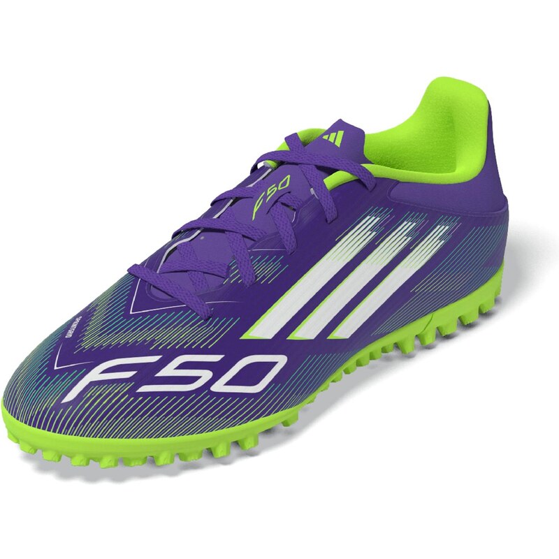 ADIDAS PERFORMANCE Kopačky F50 CLUB neónovo zelená / tmavofialová / 64266849