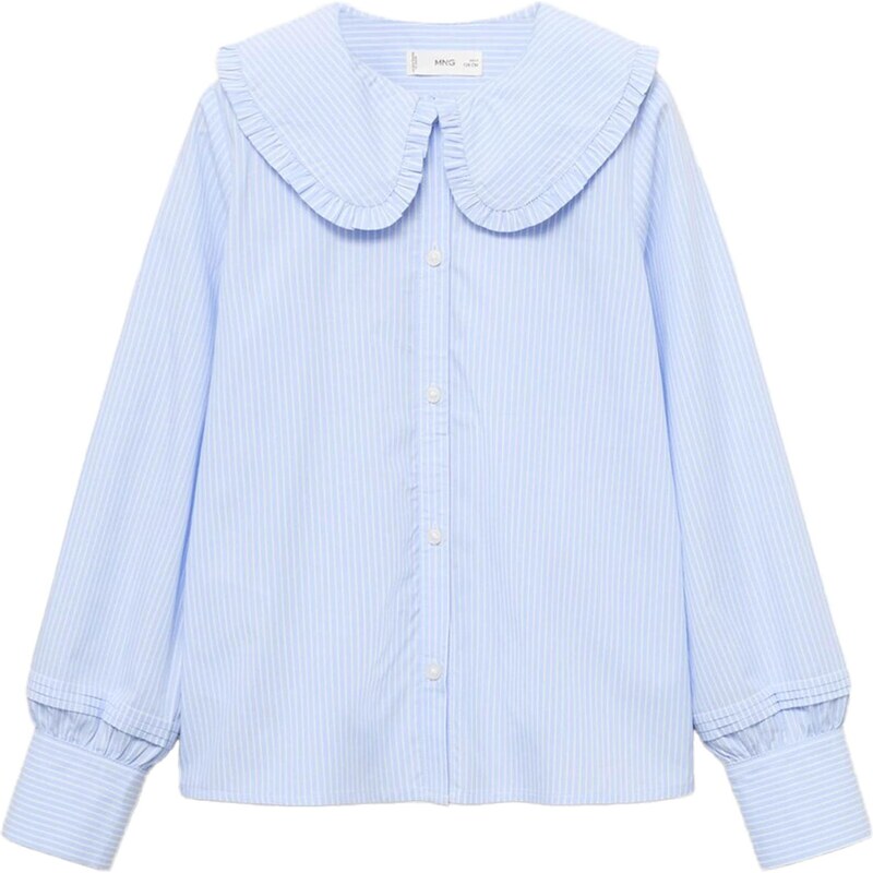 MANGO KIDS Blúzka CARMEN svetlomodrá / biela 65582134