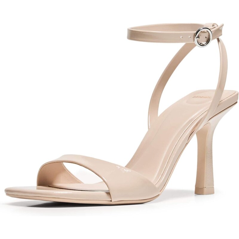 Bershka Lodičky s otvorenou pätou slonová kosť 64898015