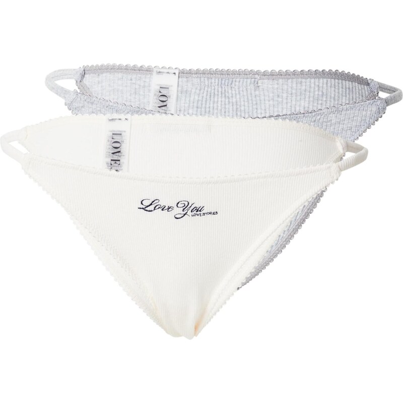 LOVE Stories Nohavičky Clio tmavomodrá / sivá melírovaná / biela 64266831