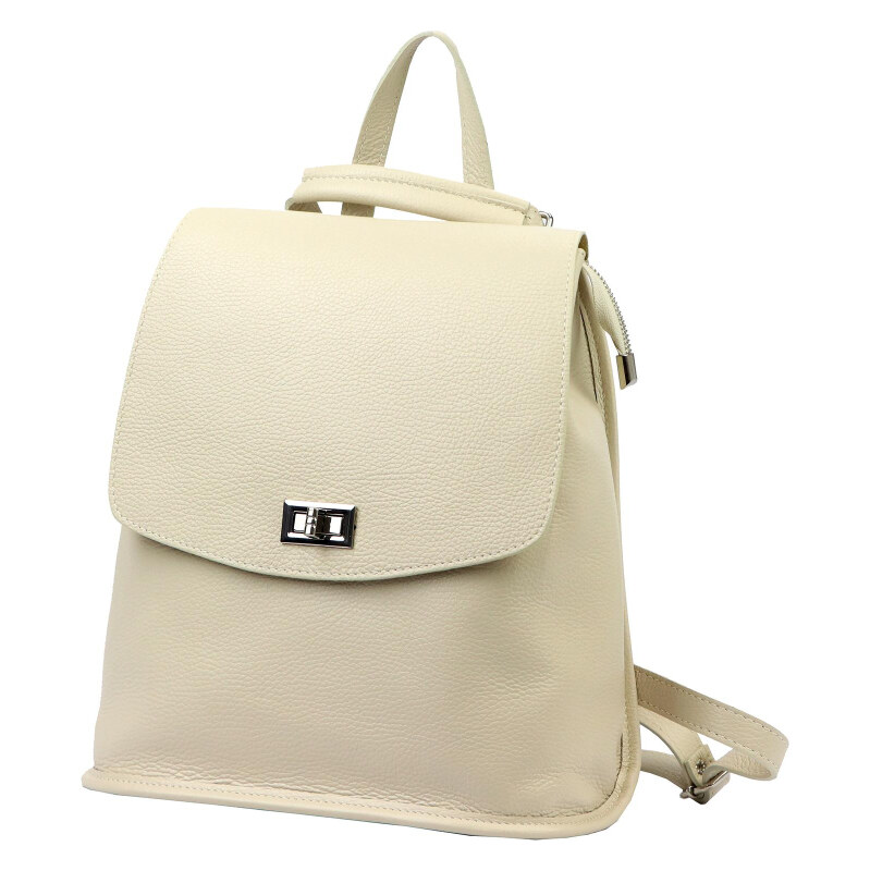 Dámsky kožený ruksak béžový Luka KZ2258019 8l 64269059